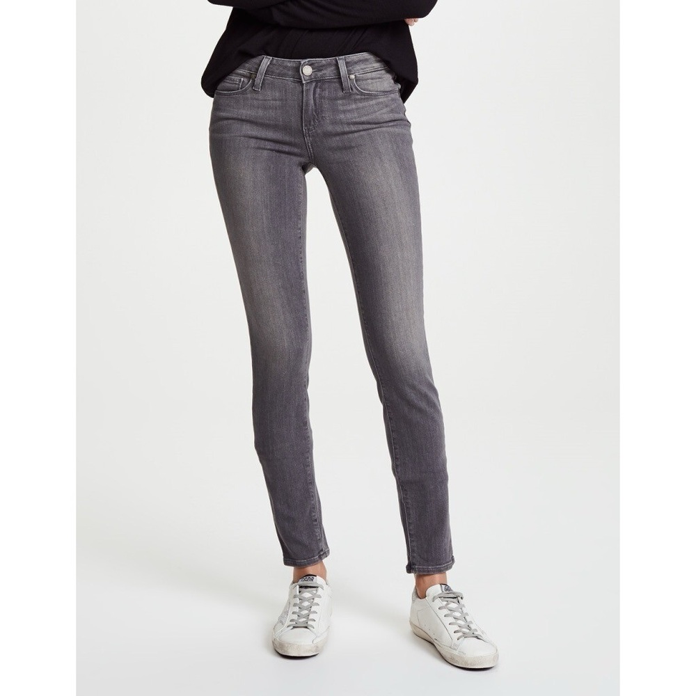 PAIGE Women's Charcoal Skinny Jeans